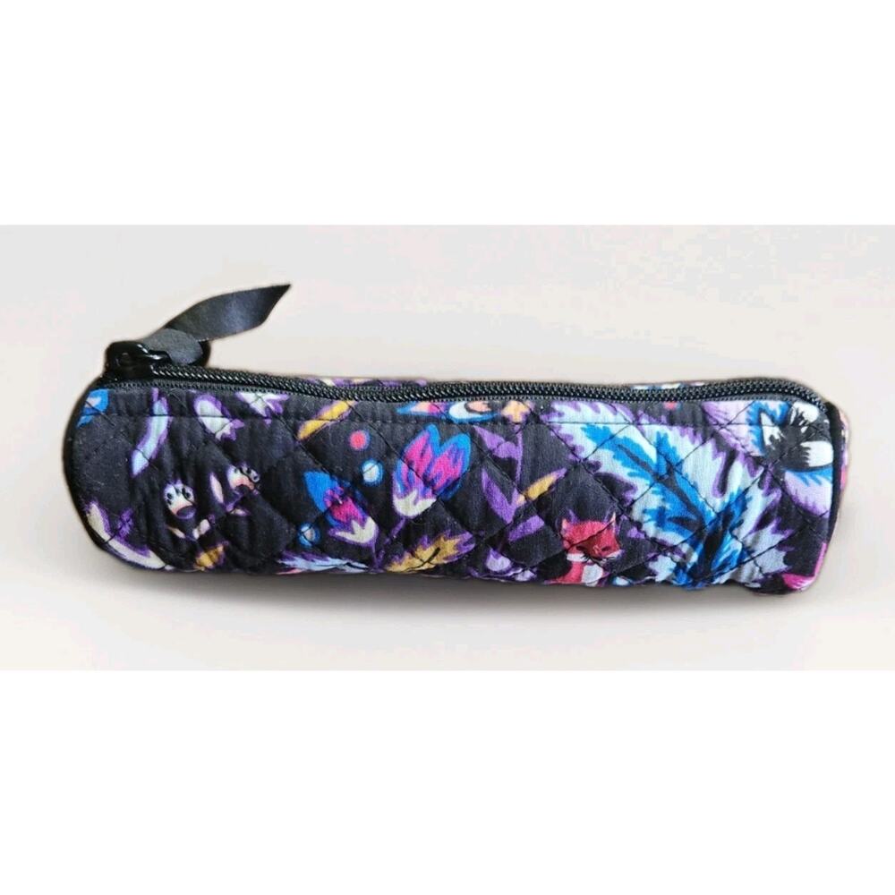Vera Bradley Iconic 2 Piece Cosmetic Set Midnight Wildflowers - Picture 6 of 9